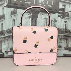 Kate Spade K7629 Staci Square Pineapple Crossbody Pink